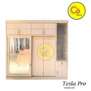 Lemari Pakaian Kayu HPL Tesla Pro Jumbo MERCEDEZ