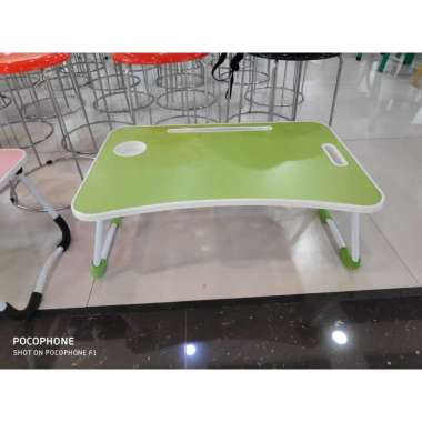 Meja Lipat Laptop Komputer untuk Belajar Anak Kaki Besi Import Hello Kitty
