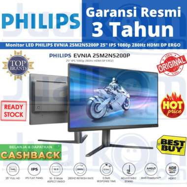 Monitor LED PHILIPS EVNIA 25M2N5200P 25" IPS 1080p 280Hz HDMI DP ERGO 25M2N5200P