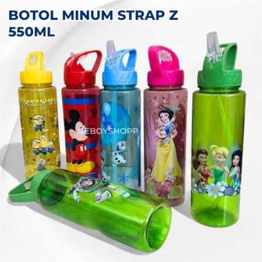 DNG Botol Minum Strap Z 550ml/ Tempat Minum / Botol Air Minum Karakter BPA FREE FOODGRADE SALE REJEC