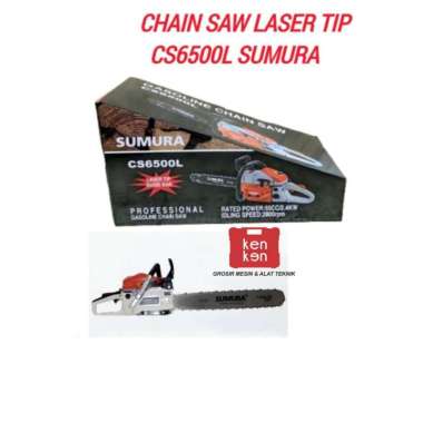 SUMURA Chainsaw CS6500L Laser Tip 22inch Gergaji Rantai 2 Tak CS 6500L SUMURA