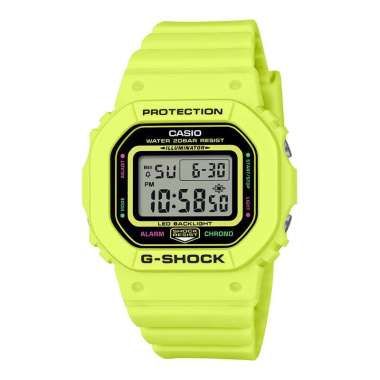 Jam Tangan Pria Casio G-Shock GMD-S5600EP-9DR Energy Pack Digital Dial Vivid Yellow Resin Band Kunin