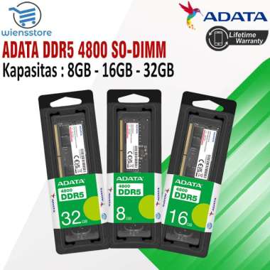 ADATA 8GB | 16GB | 32GB DDR5 4800 Mhz SODIMM DDR5 - Ram Laptop ADATA Sodimm DDR5 4800 32GB DDR5 4800