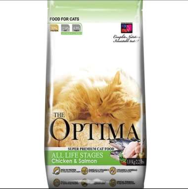 Optima Cat dry Food 1kg - Makanan Kering Kucing Chicken & Rice Formula