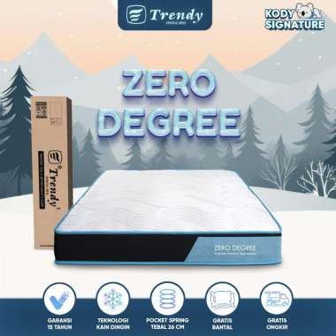 Kody Trendy Zero Degree 26cm - Kasur Spring Bed Dingin - Pocket Spring Vacuum Dalam Box 140 x 200
