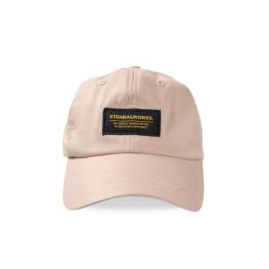 ETERNALWORKS POLO CAP WOVEN LABEL | BASEBALL CAP | TOPI PRIA - UNISEX KHAKI
