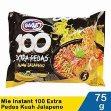 Promo Harga Gaga 100 Extra Pedas Kuah Jalapeno 75 gr - Blibli