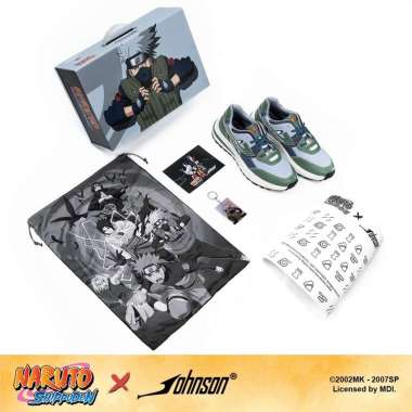 SEPATU SNEAKERS JOHNSON X NARUTO SHIPPUDEN - KAKASHI 43