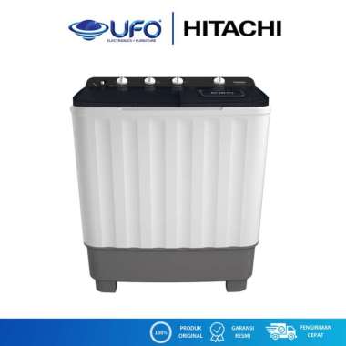 HITACHI LTT08JWTMRG/COR MESIN CUCI 2 TABUNG 8KG INVERTER Grey
