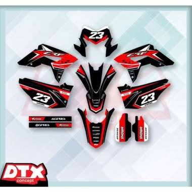 Decal CRF decal CRF 150 L full body crf stiker decal crf 150l full body stiker motor trail decal mot