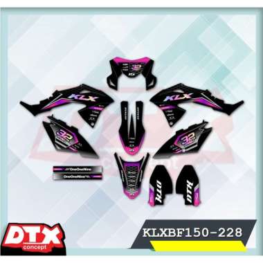 Decal klx150 full body stiker motor keren stiker motor trail motor cross stiker Klx150-Kode 228