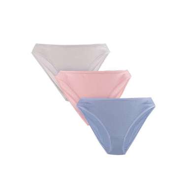 Hush Puppies Pakaian Dalam Wanita Bikini Pink/Blue/Grey Pink/Blue/Gray S