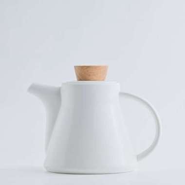 Brewsuniq - Duquet Teapot W03 825ml - Bone White / Teko Minum Cantik Unik Estetik Minimalis