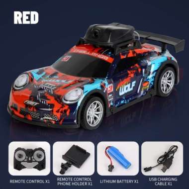 Mainan Anak Remote Control RC FPV Camera Car Merah