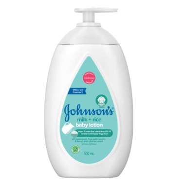 Johnson's baby lotion milk + rice / cotton touch 500 ml milk rice