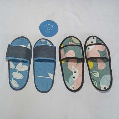 SANDAL SLIPPER HOTEL MOTIF KAIN PERCA / SISA RUMAH ALL SIZE MURAH
