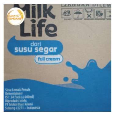 Milk life full cream 200ml(1karton/24pcs)