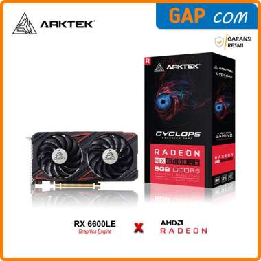 VGA Arktek AMD Radeon RX 6600LE 8GB GDDR6 Cyclops Graphic Card - RX6600LE