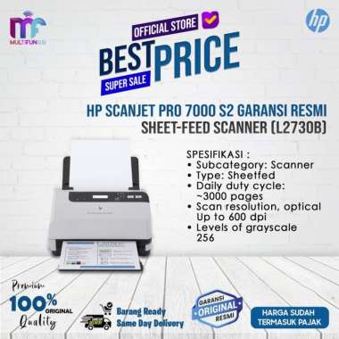 HP ScanJet Pro 7000 s2 Garansi Resmi - Sheet-feed Scanner (L2730B)