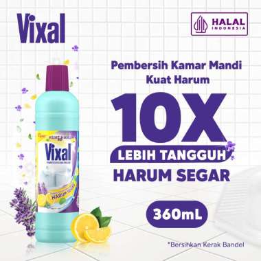 Vixal Pembersih Porselen & Kamar Mandi HCl Anti Kerak Bandel Kuat Harum [360 mL]