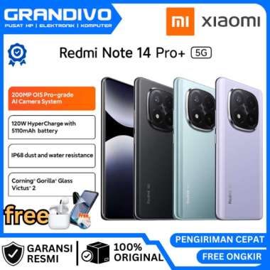 HP Redmi Note 14 Pro+ 5G 12/512GB GARANSI RESMI XIAOMI - GRANDIVO RAM 12/512GB FROST BLUE