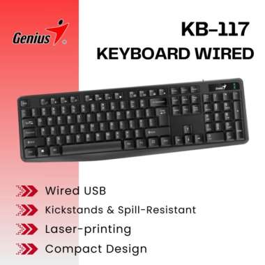 GENIUS KB-117 KEYBOARD GENIUS KB 117 WIRED KEYBOARD KANTOR