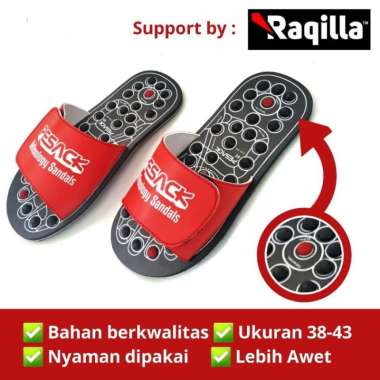 Sandal Diabetes Kesehatan Rematik Refleksi Sendal Rematik Original 39 SELOP MERAH