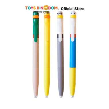 Toys Kingdom Kiddy Star 0.5 mm Pulpen Gel Hitam Duck Random Pena Ballpoint Pen Bolpoin Alat Tulis Lu
