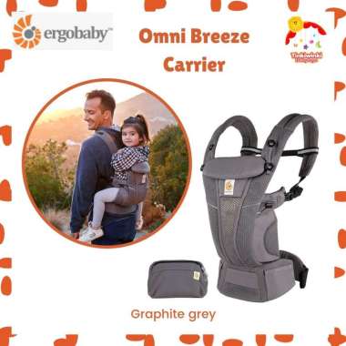 Ergobaby Omni Breeze Baby Carrier Graphite Grey