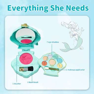 DISNEY Princess Series Makeup With Case Set 6Pcs - Makeup Anak Disney Princess Series - BPOM ARIEL