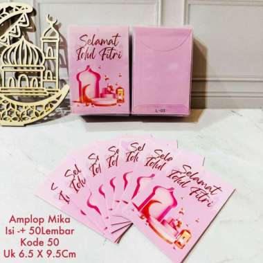 Amplop Lebaran Idul Fitri (isi 50pcs) Amplop Karakter Angpao Lucu MIKA 50