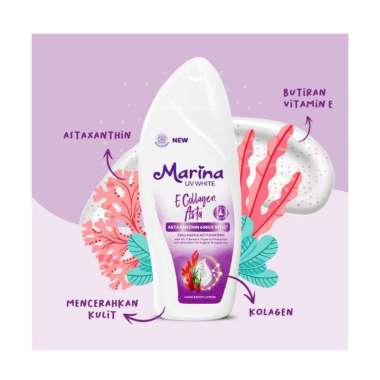 Marina hand and body lotion 190 ml / 185 ml (rich moisturizing / healthy and glow / e collagen asta 