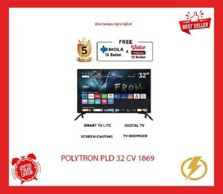 LED POLYTRON SMART LITE DIGITAL TV 32 INCH - PLD 32 CV 1869