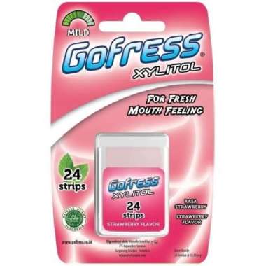 Gofress Permen Strawberry 24'Strips