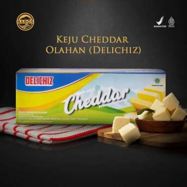 Baros Keju Cheddar Olahan Delichiz - Blok 2 kg