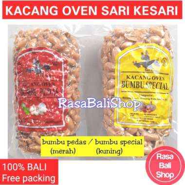 KACANG SARI KESARI BALI, KACANG OVEN BALI, KACANG BUMBU PEDAS /SPECIAL - bumbu special bumbu pedas