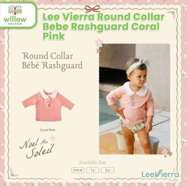 Pakaian Renang Anak - Lee Vierra Round Collar Bebe Rashguard uk. 2 Coral Pink