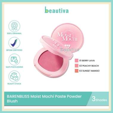 BNB Barenbliss Moist Mochi Paste Powder Blush 01 Berry Lava