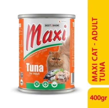 Maxi Cat Adult Tuna Series 400gr - Makanan Basah Kucing Tuna