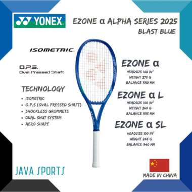 Raket Tenis Yonex Ezone α ALPHA SERIES 2025 Blast Blue Official Resmi Original | Made in China Ezone