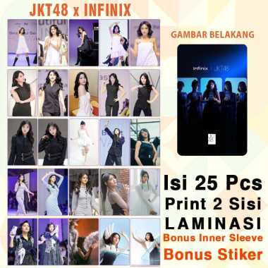 Photocard JKT48 x Japota Set 25 Pcs Laminasi Muka Glossy 2 Sisi Bolak Balik JKT48 X INFINIX