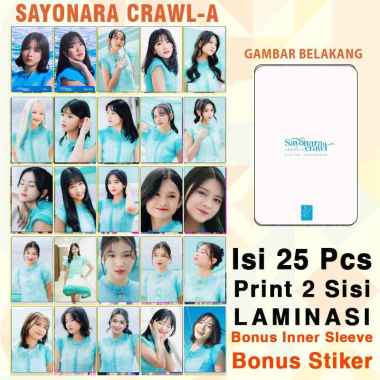 Photocard JKT48 x Japota Set 25 Pcs Laminasi Muka Glossy 2 Sisi Bolak Balik SAYONARA CRAWL A