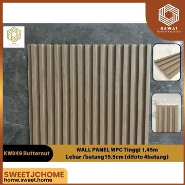 Wall Panel WPC Wood (PAKET 20pc) Premium 1.45 meter x 15.5cm dekorasi dinding | Panel Kayu 3D READY 