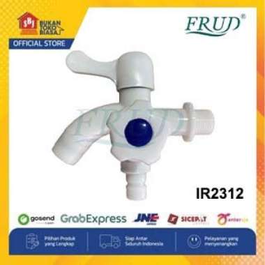 FRUD Kran Cabang Plastik Frud IR2312 Dua Arah Keran Air untuk Bathup Tembok