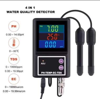 PH-260 Alat Ukur PH Meter 4 in 1 Suhu EC TDS Meter Multipatameter Air Digital PH260