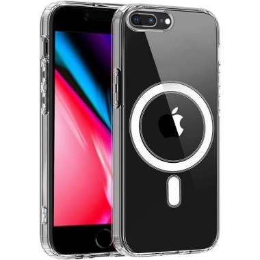 Crystal Armor Mag Case iPhone 7 Plus - 8 Plus - Magsafe Clear Acrylic Hybrid Magsafe Ring Plate For 