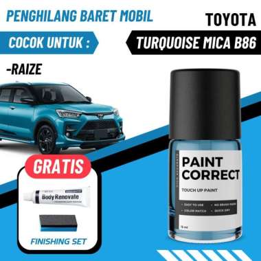 CAT OLES PENGHILANG BARET MOBIL TOYOTA RAIZE TURQUOISE MICA METALIC B86
