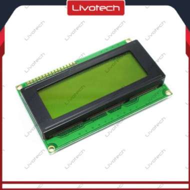 LCD 20x4 I2C Display Yellow Green Character 2004 Layar Kuning