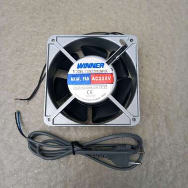 Kipas Winner 12x12cm 220V AC - Cooling Fan Winner 12cm AC 220volt KOMPLIT KABEL