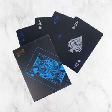 Kartu Remi Plastik PVC Waterproof Poker Blackjack Card Premium